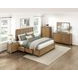Charlotte Light Brown California King Storage Platform Bed