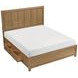 Charlotte Light Brown California King Storage Platform Bed