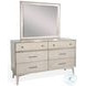 Cinnamon Mindi Gray Rectangular Dresser Mirror