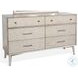 Cinnamon Mindi Gray 6 Drawer Dresser