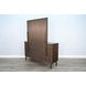 American Modern Walnut Rectangular Dresser Mirror