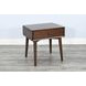 American Modern Walnut 1 Drawer Nightstand