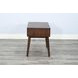 American Modern Walnut 1 Drawer Nightstand