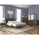 American Modern Walnut 1 Drawer Nightstand