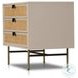 Luella Matte Alabaster Large 3 Drawer Nightstand