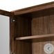 Arturo Natural Walnut Veneer 2 Glass Door Cabinet