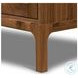 Arturo Natural Walnut Veneer 2 Glass Door Cabinet