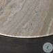 Corbett Creamy Taupe Marble Round End Table