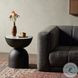 Corbett River Grey Marble Round End Table