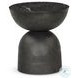 Corbett Polished Black Marble Large Round Occassional Table Set