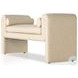 Mitchell Thames Cream Performance Fabric 63" Accent Bench