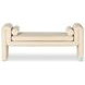 Mitchell Thames Cream Performance Fabric 63" Accent Bench