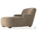 Kadon Sheepskin Camel 36" Upholstered Chaise Lounge