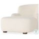Kadon Sheepskin Natural 36" Upholstered Chaise Lounge