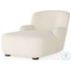 Kadon Sheepskin Natural 36" Upholstered Chaise Lounge