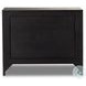 Sydney Black Wash Mango Large 3 Drawer Nightstand
