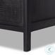 Sydney Black Wash Mango and Black Cane Large 3 Drawer Nightstand