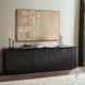 Warby Worn Black Veneer 4 Door Sideboard