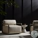 Stroud Washed Brown Outdoor Swivel Chair