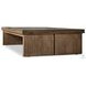 Warby Worn Oak Veneer Rectangular Occassional Table Set