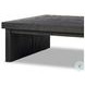 Warby Worn Black Veneer Rectangular Coffee Table