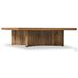 Brinton Rustic Oak Veneer Square Coffee Table
