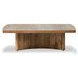 Brinton Rustic Oak Veneer Square Coffee Table
