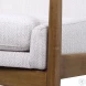 Tudor Taupe and White Accent Chair