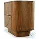 Paden Seasoned Brown Acacia 2 Drawer Nightstand