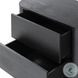 Paden Aged Black Acacia 2 Drawer Nightstand