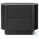 Paden Aged Black Acacia 2 Drawer Nightstand