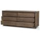 Warby Worn Oak Veneer 6 Drawer Dresser