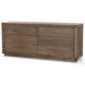 Warby Worn Oak Veneer 6 Drawer Dresser