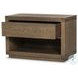 Warby Worn Oak Veneer 1 Drawer Nightstand
