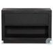 Warby Worn Black Oak Veneer 1 Drawer Nightstand
