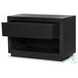 Warby Worn Black Oak Veneer 1 Drawer Nightstand