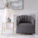 Traxon Charcoal Gray Swivel Chair