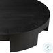 Sheffield Charcoal Oak Veneer Large Round Coffee Table