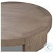 Sheffield Warm Natural Flat Oak Veneer Large Round Coffee Table