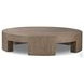 Sheffield Warm Natural Flat Oak Veneer Large Round Coffee Table
