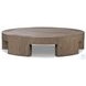 Sheffield Warm Natural Flat Oak Veneer Large Round Coffee Table