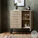 Kelby Light Wash Carved Mango 2 Door Bar Cabinet
