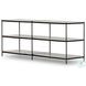 Felix Hammered Grey with Clear Powder Coat 78" Large Console Table
