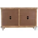 Taj White Wash 4 Door Sideboard Cabinet