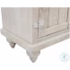 Taj White Wash 4 Door Sideboard Cabinet