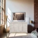 Taj White Wash 4 Door Sideboard Cabinet