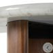 Paden Italian White Marble 78" Large Console Table