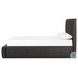 Quincy Lisbon Charcoal Performance Fabric King Upholstered Bed