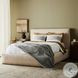 Quincy Lisbon Cream Performance Fabric Queen Upholstered Bed