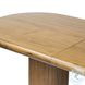 Paden Seasoned Brown Acacia 104" Extendable Oval Dining Table